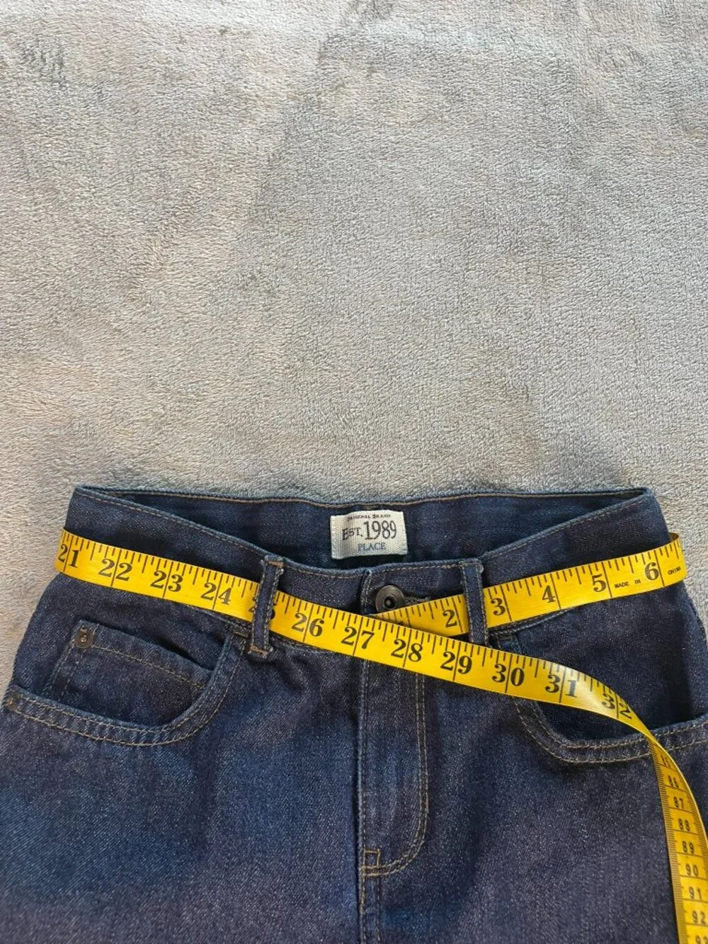 The Children's Place Boys Size 10 Ample Loose Fit Dark Wash Jeans
